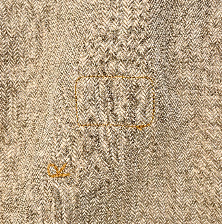 Indian Linen Herringbone 8 Knots Dress