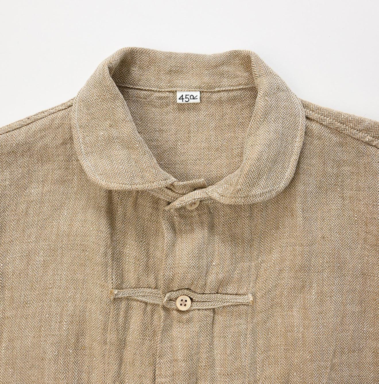 Indian Linen Herringbone 8 Knots Dress