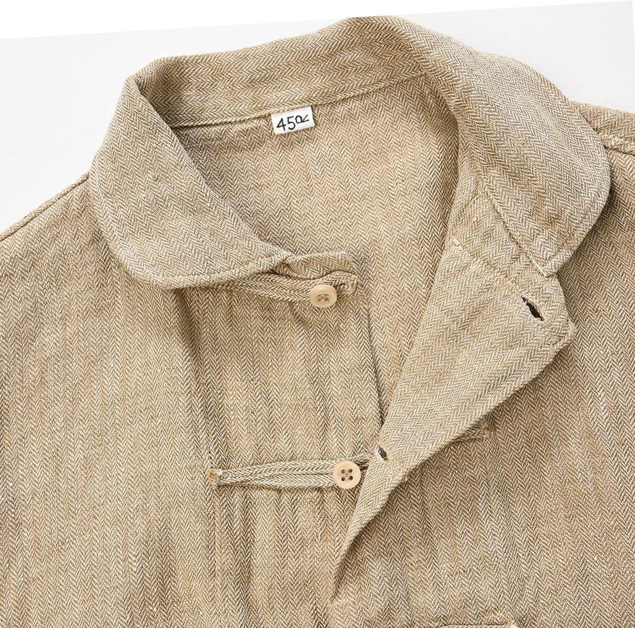 Indian Linen Herringbone 8 Knots Dress