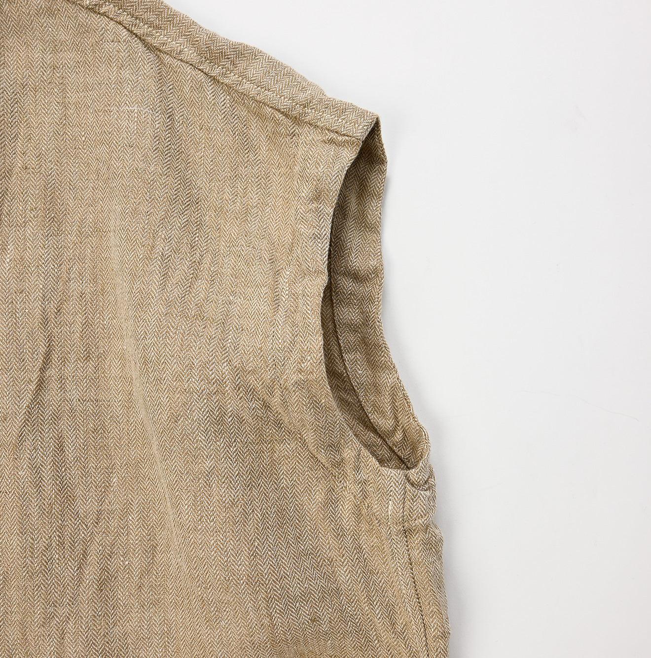 Indian Linen Herringbone 8 Knots Dress
