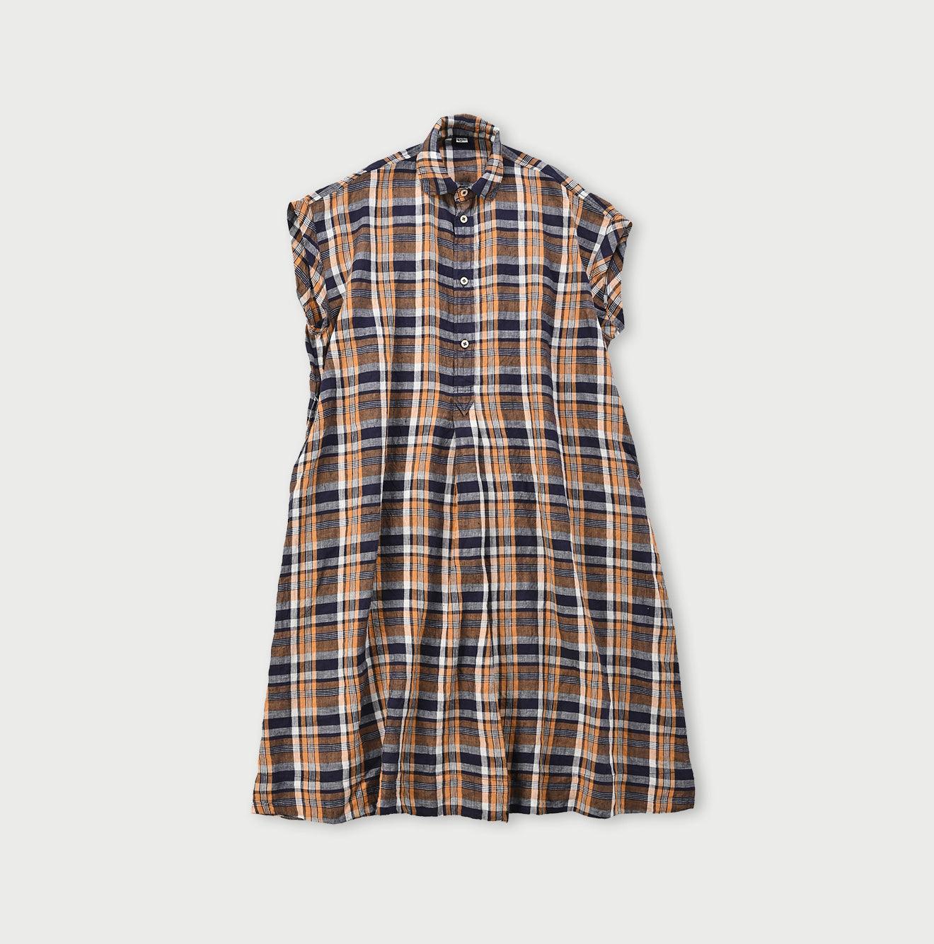 Indian Linen Madras Flare M-dress