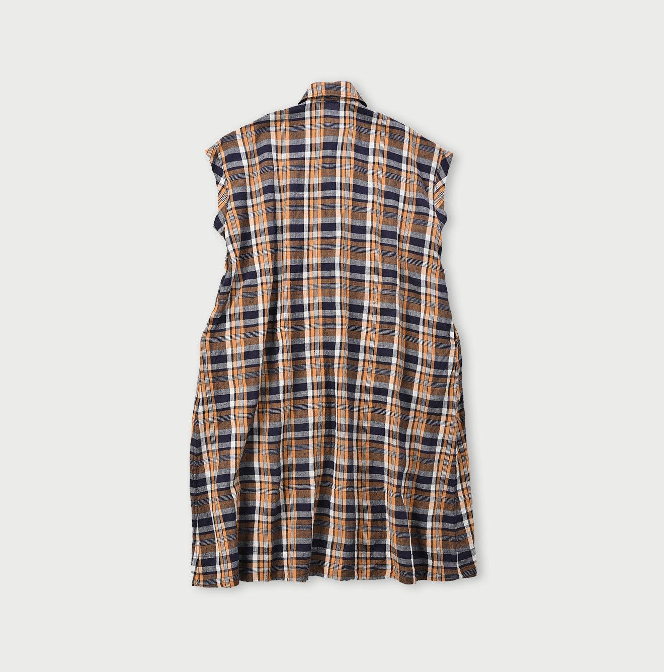 Indian Linen Madras Flare M-dress