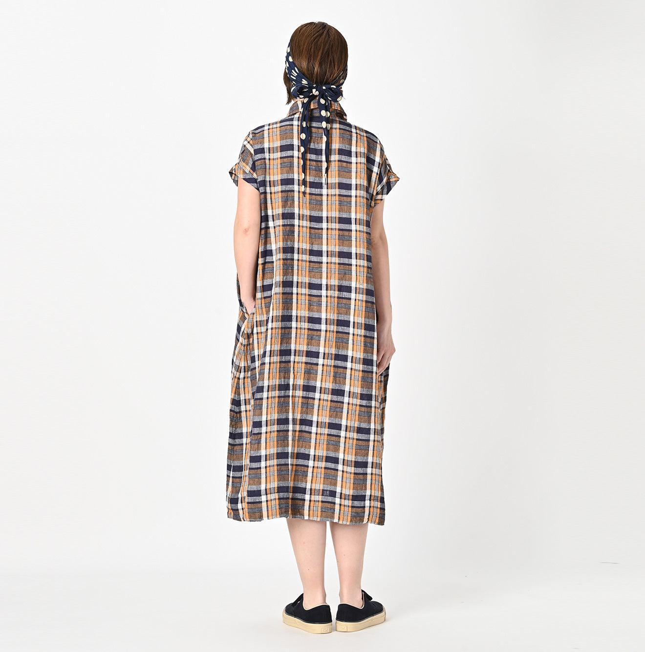 Indian Linen Madras Flare M-dress