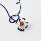 45R Antique Beads Flower Single-strand Necklace