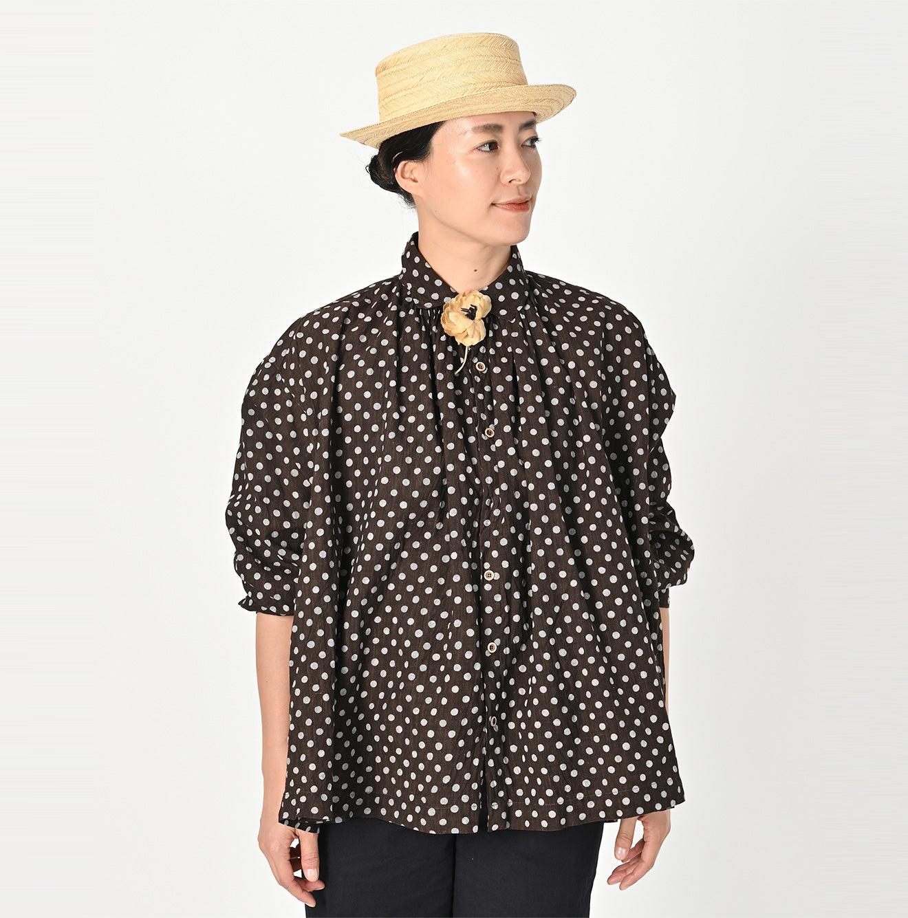 Khadi Dots Kushukushu Blouse