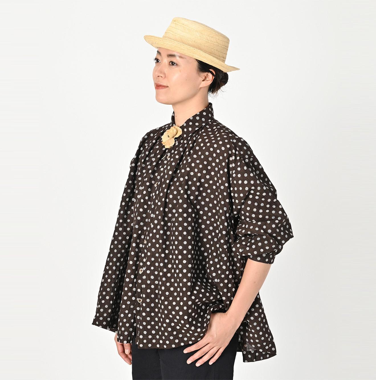 Khadi Dots Kushukushu Blouse