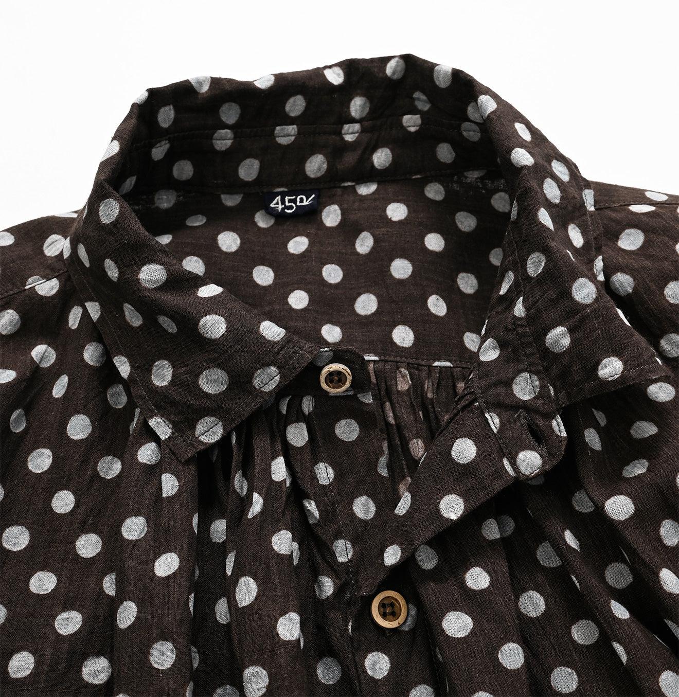 Khadi Dots Kushukushu Blouse