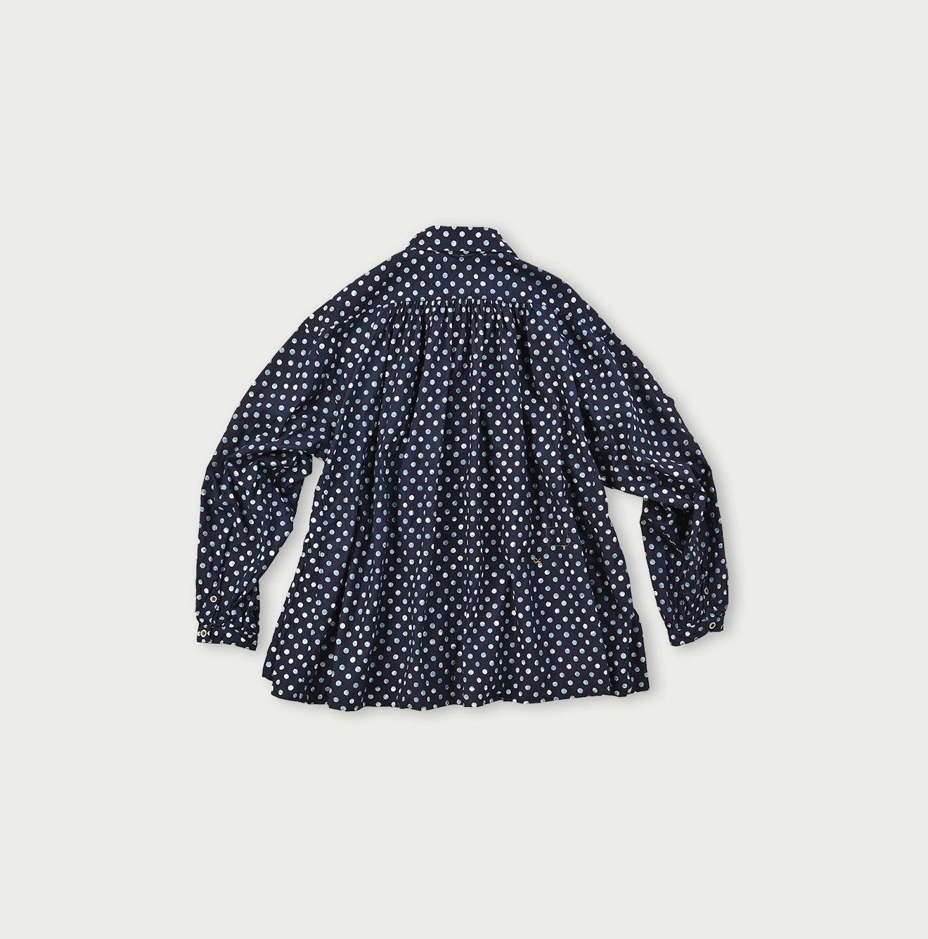 Indigo Dots Kushukushu Blouse