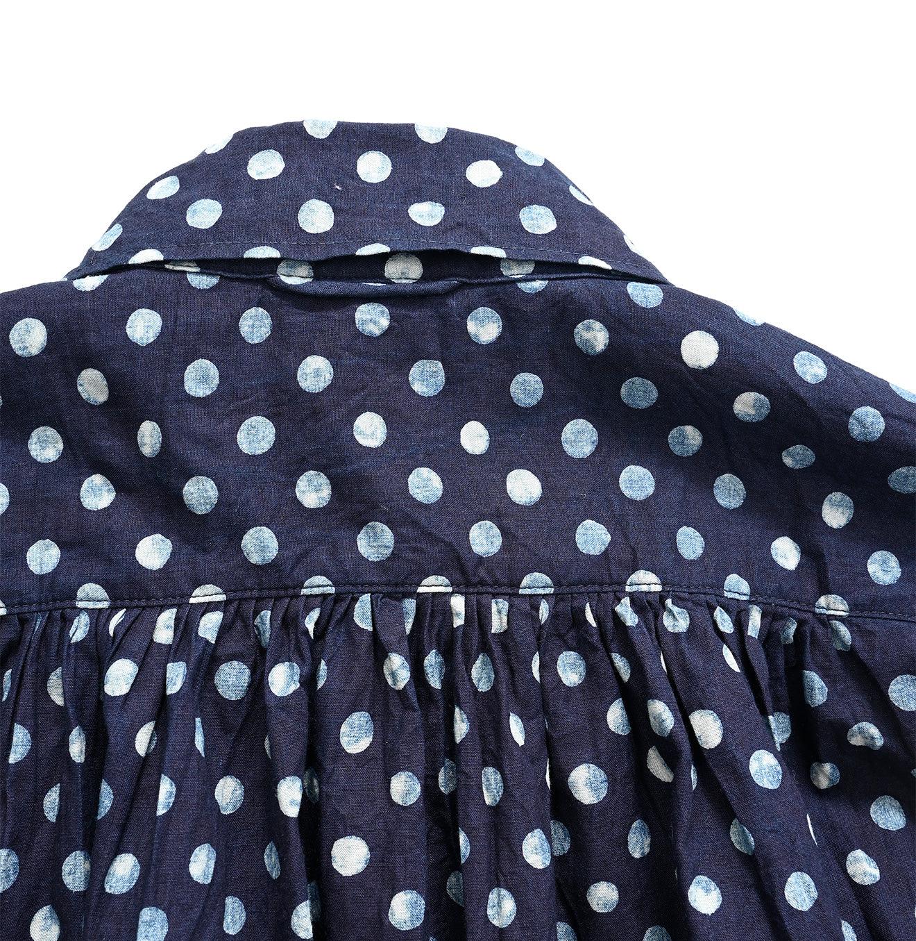 Indigo Dots Kushukushu Blouse