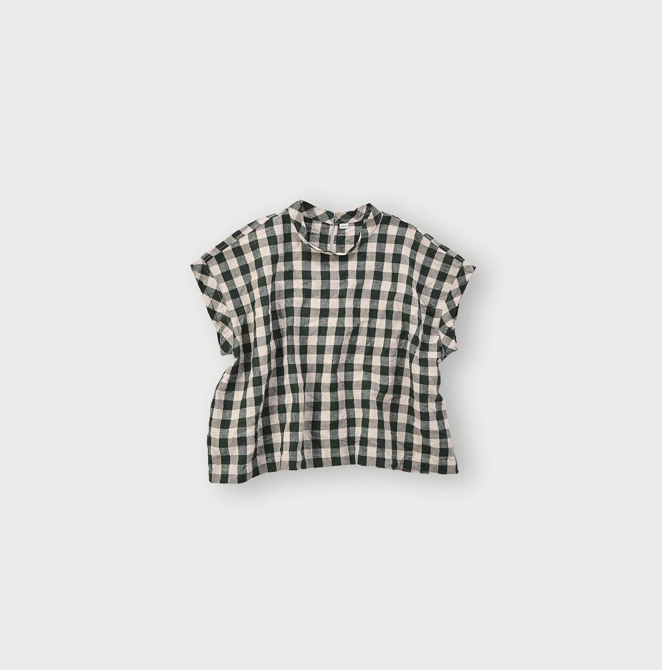 Indian Linen Gingham M-shirt