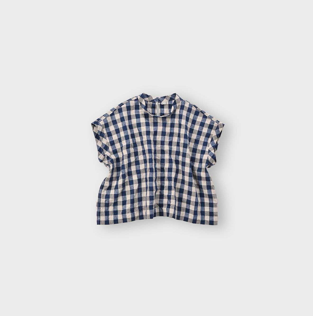 Indian Linen Gingham M-shirt