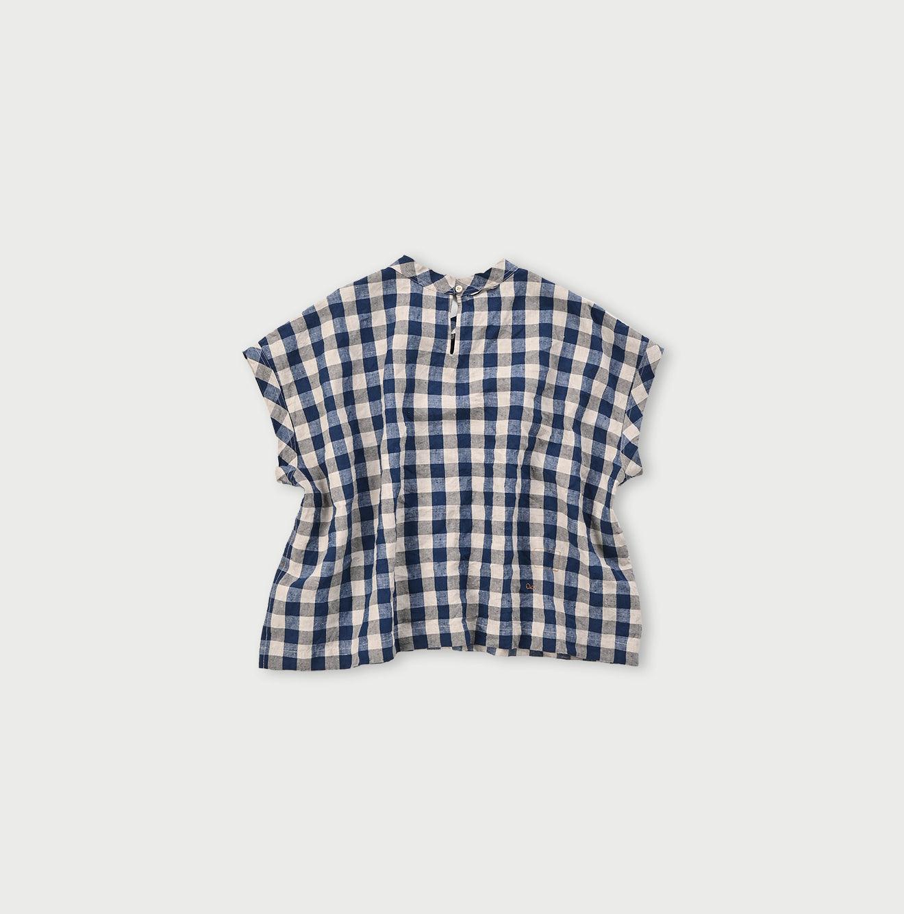 Indian Linen Gingham M-shirt