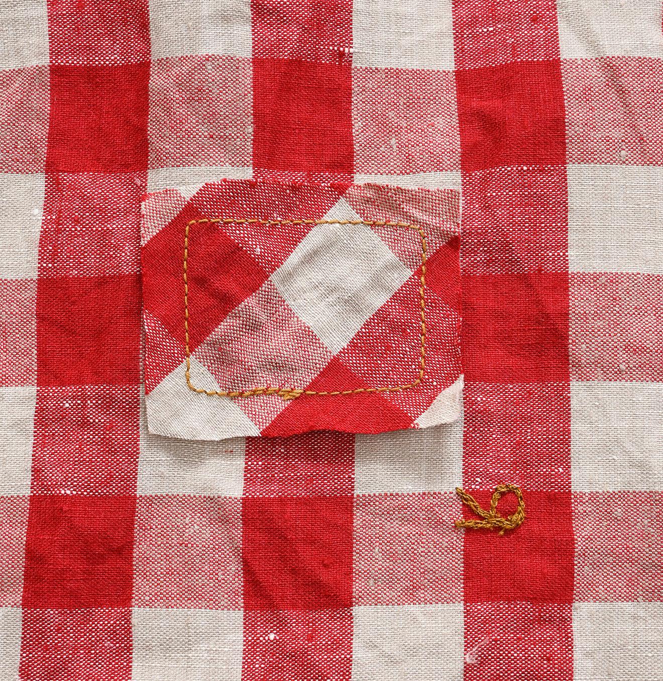 Indian Linen Gingham M-shirt