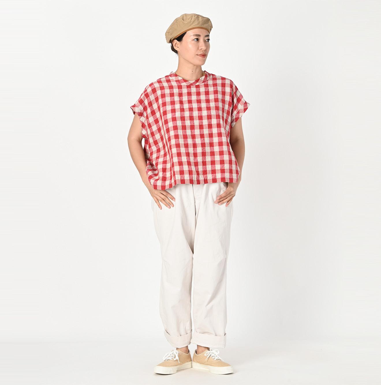 Indian Linen Gingham M-shirt