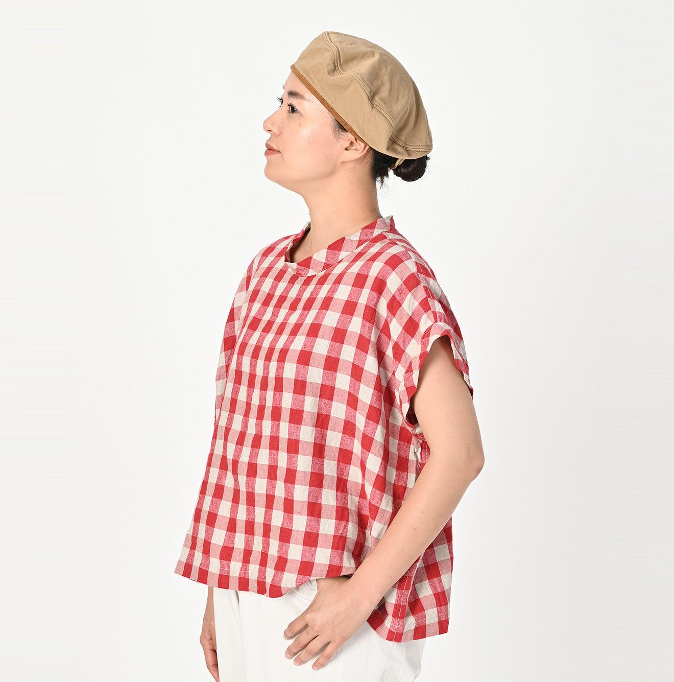 Indian Linen Gingham M-shirt
