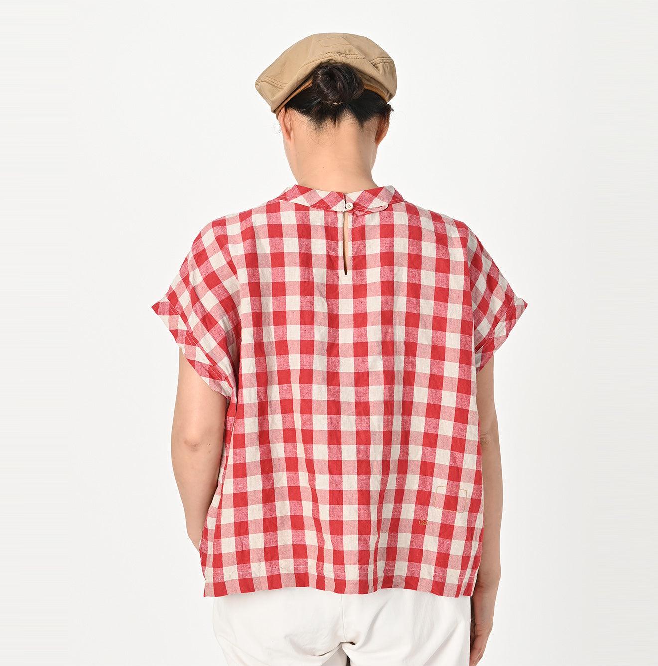 Indian Linen Gingham M-shirt