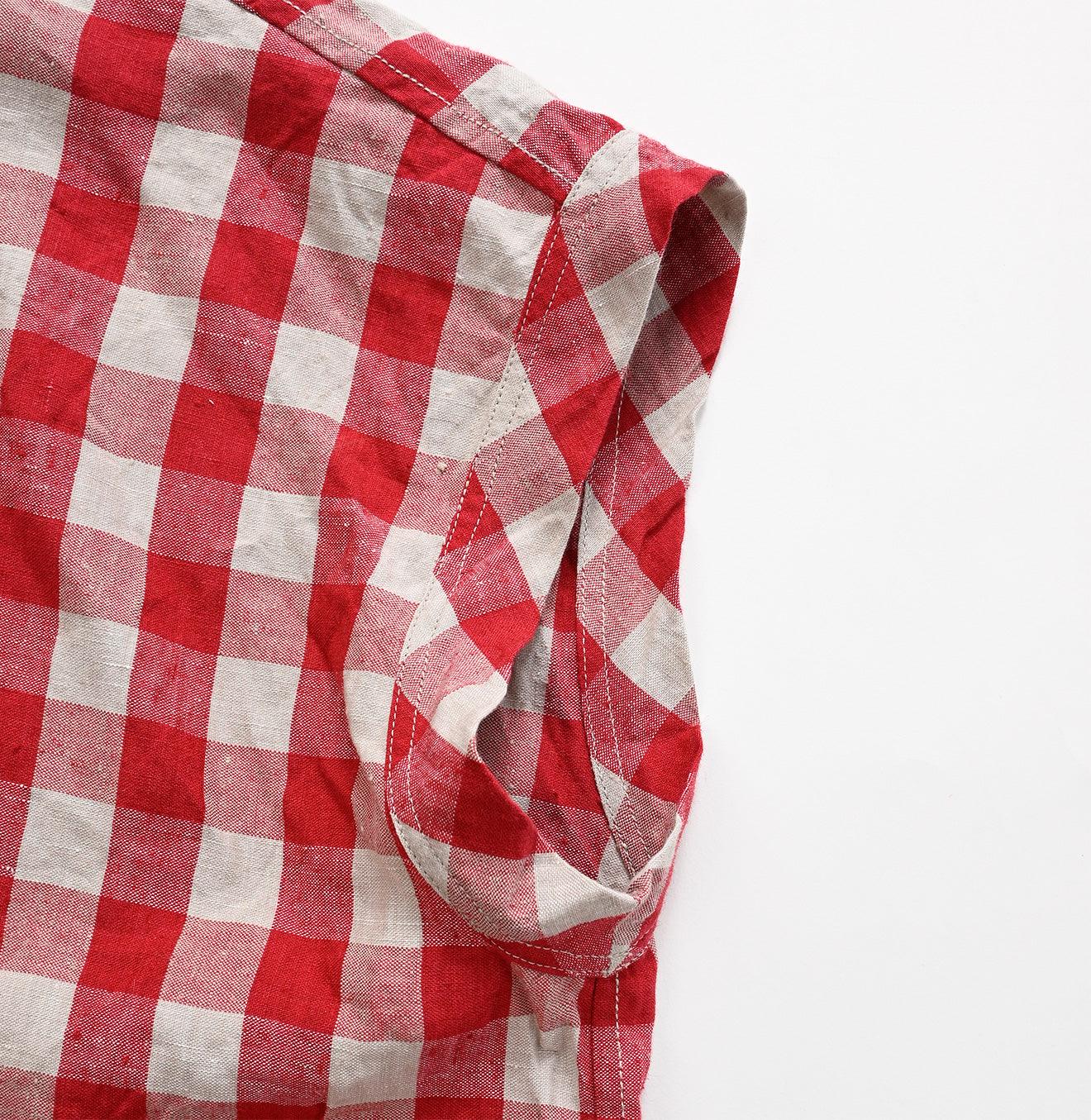 Indian Linen Gingham M-shirt