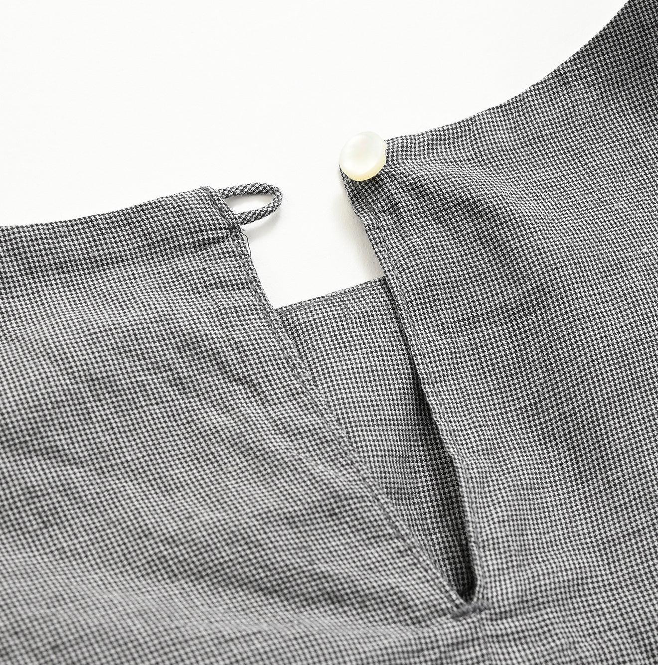 Tsuyukaze Khadi Mix Tuck Gathered Blouse