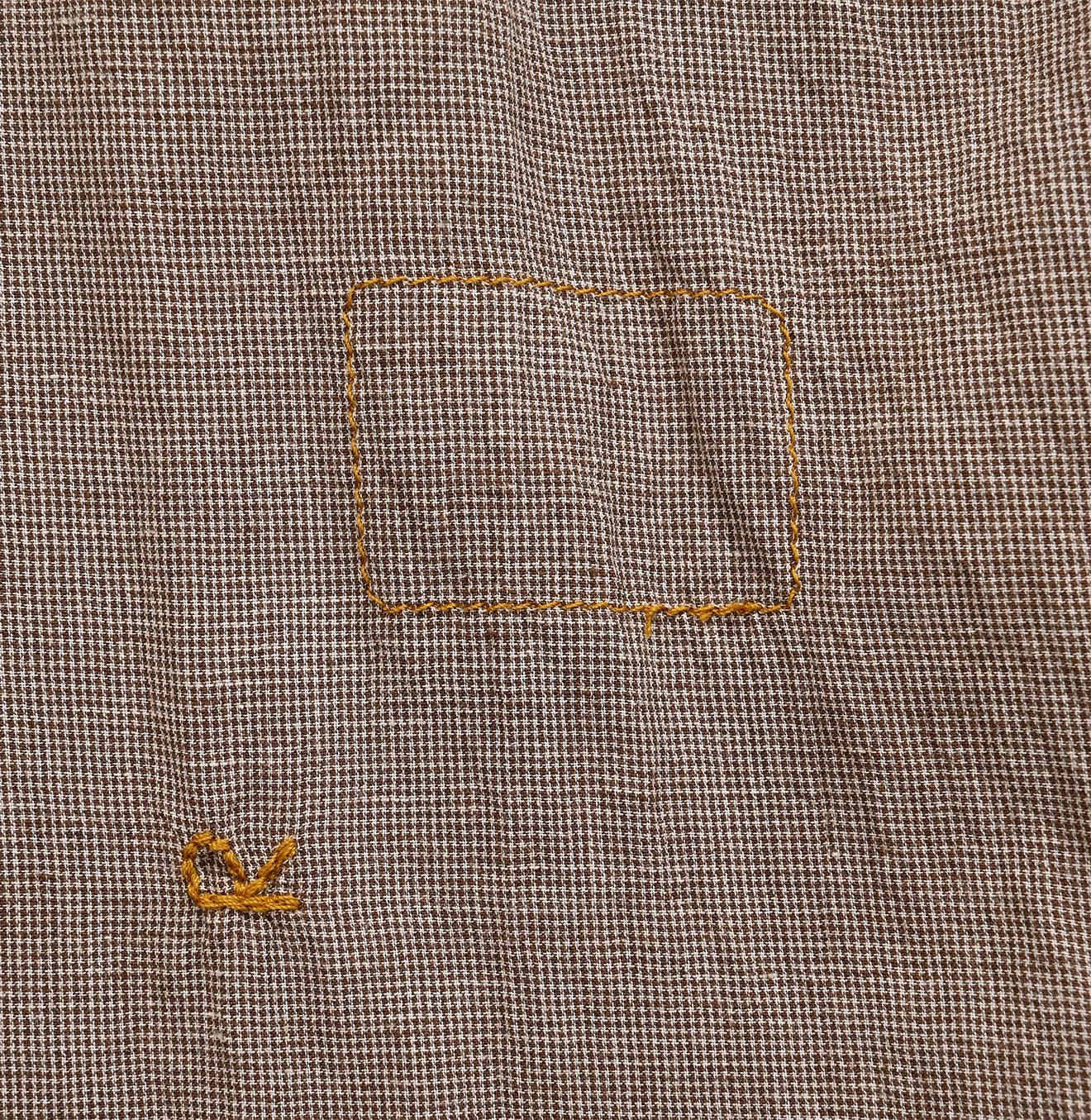 Tsuyukaze Khadi Mix Tuck Dress
