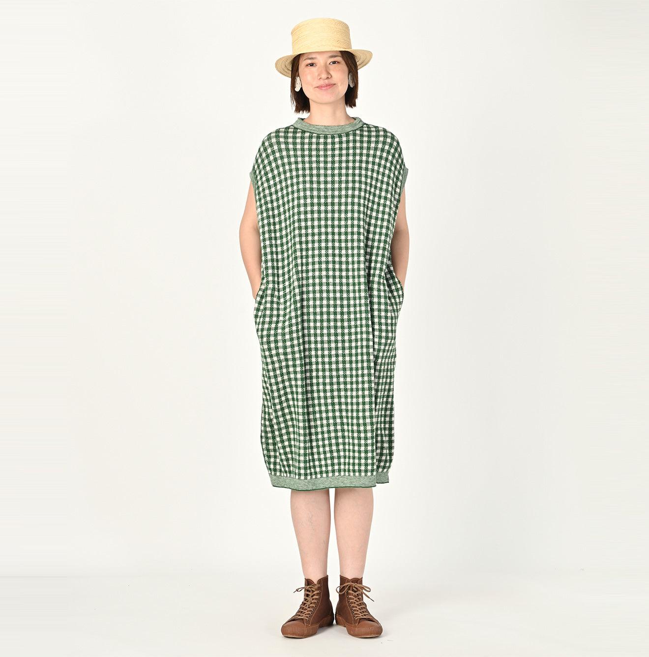 Gingham Jacquard M-dress