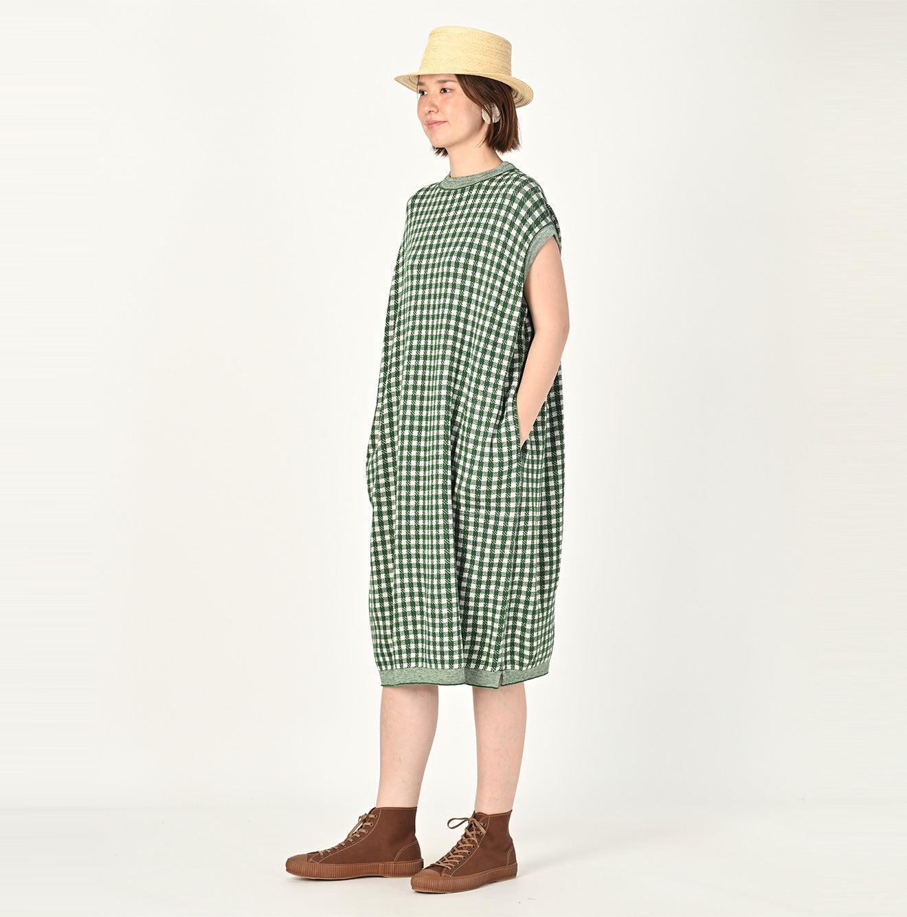 Gingham Jacquard M-dress
