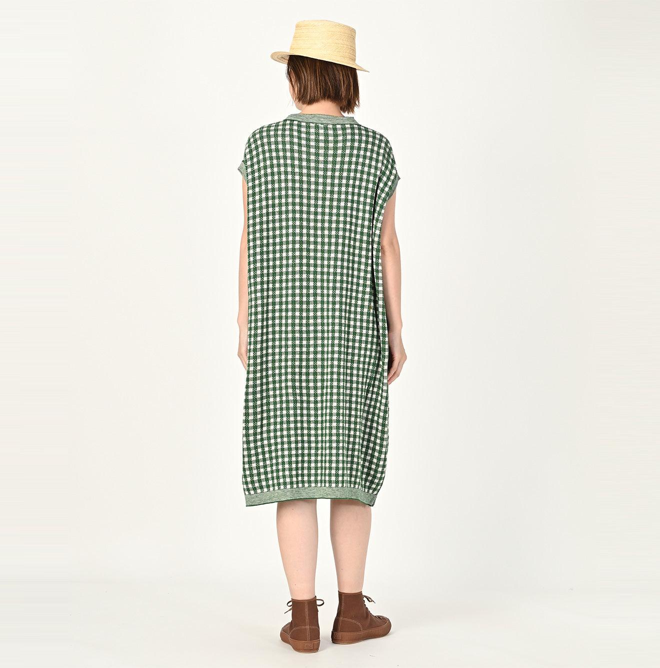 Gingham Jacquard M-dress