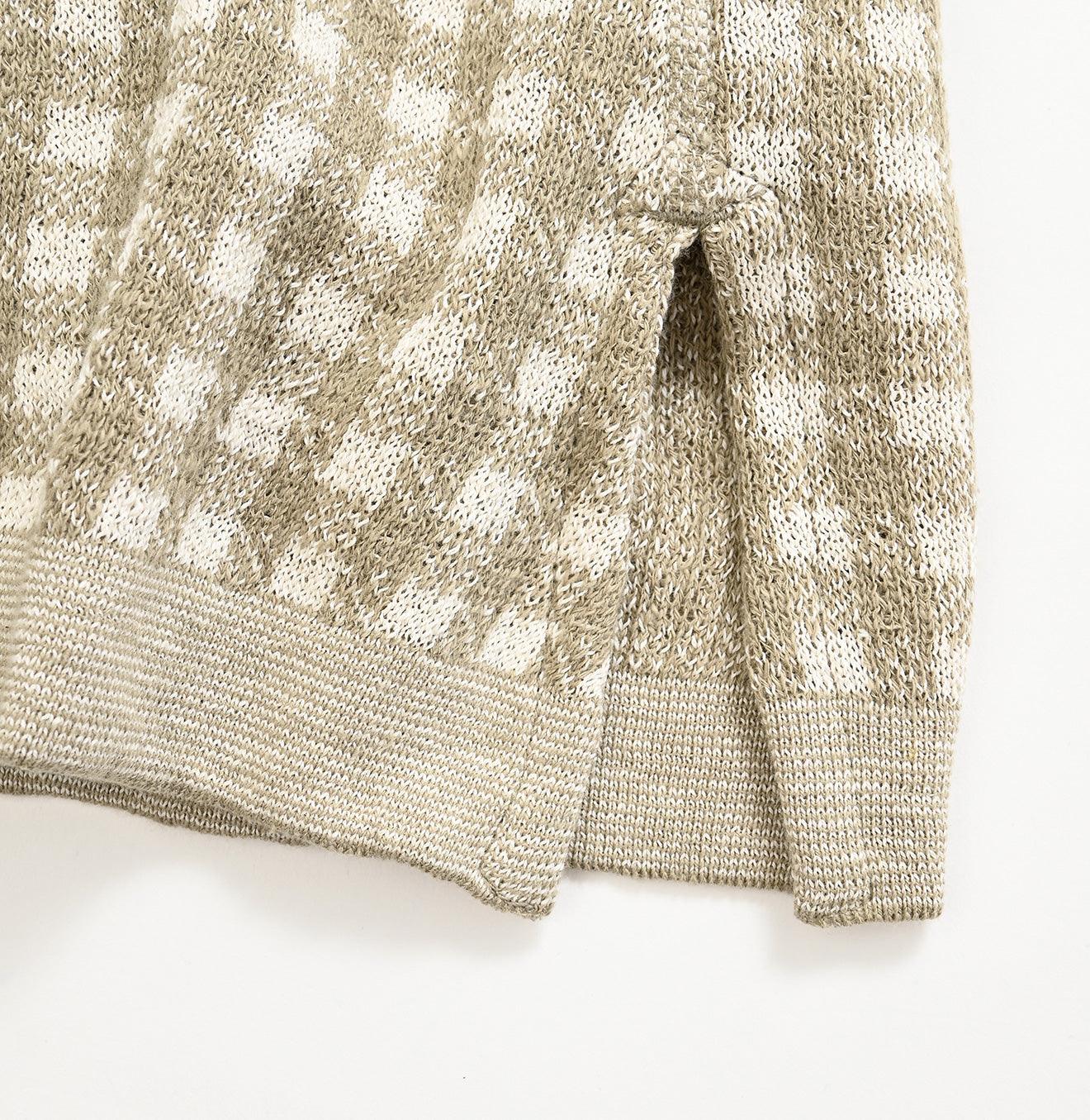 Gingham Jacquard Cachecoeur