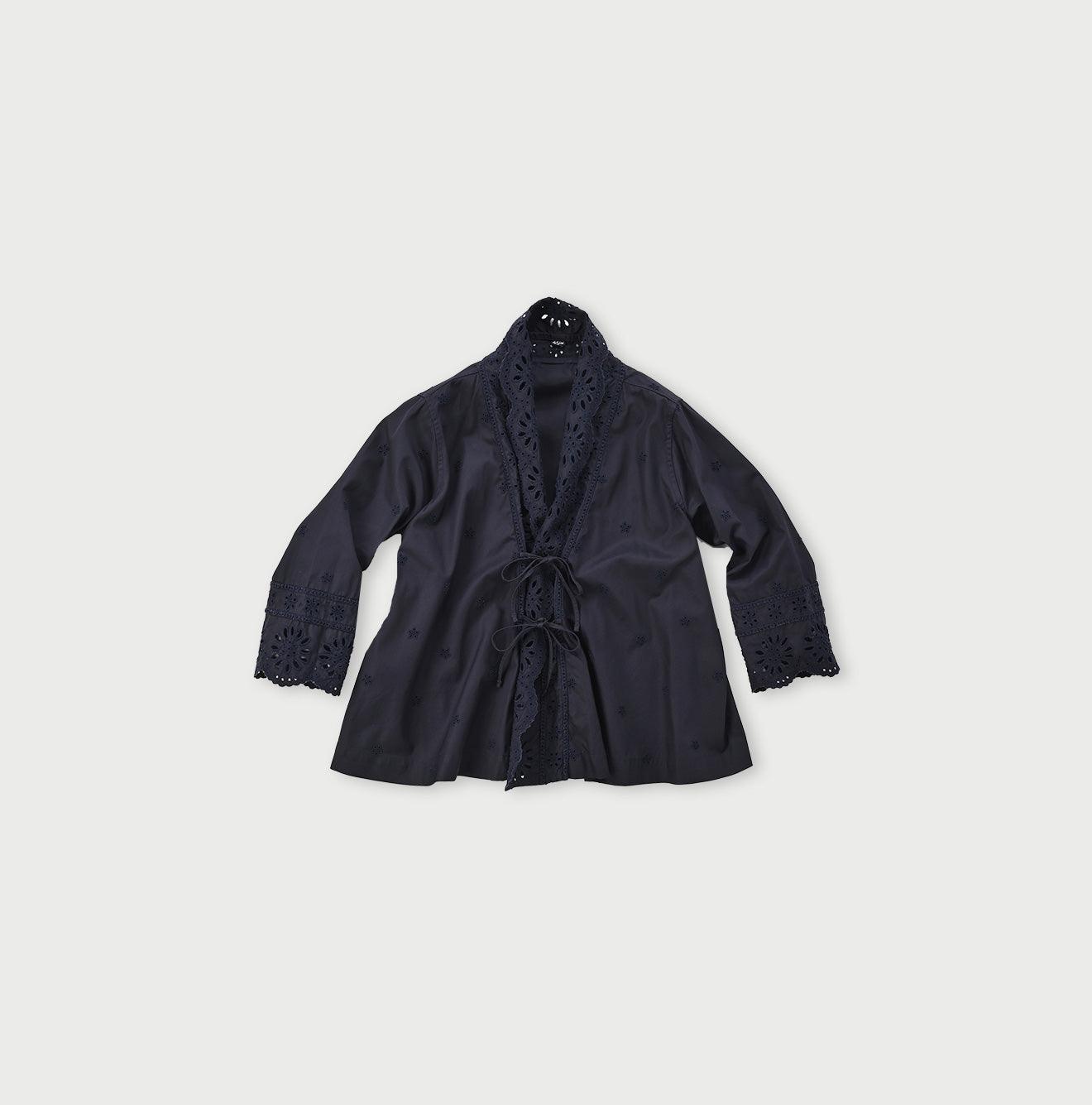 Gabardine Cutwork Cachecoeur Blouse