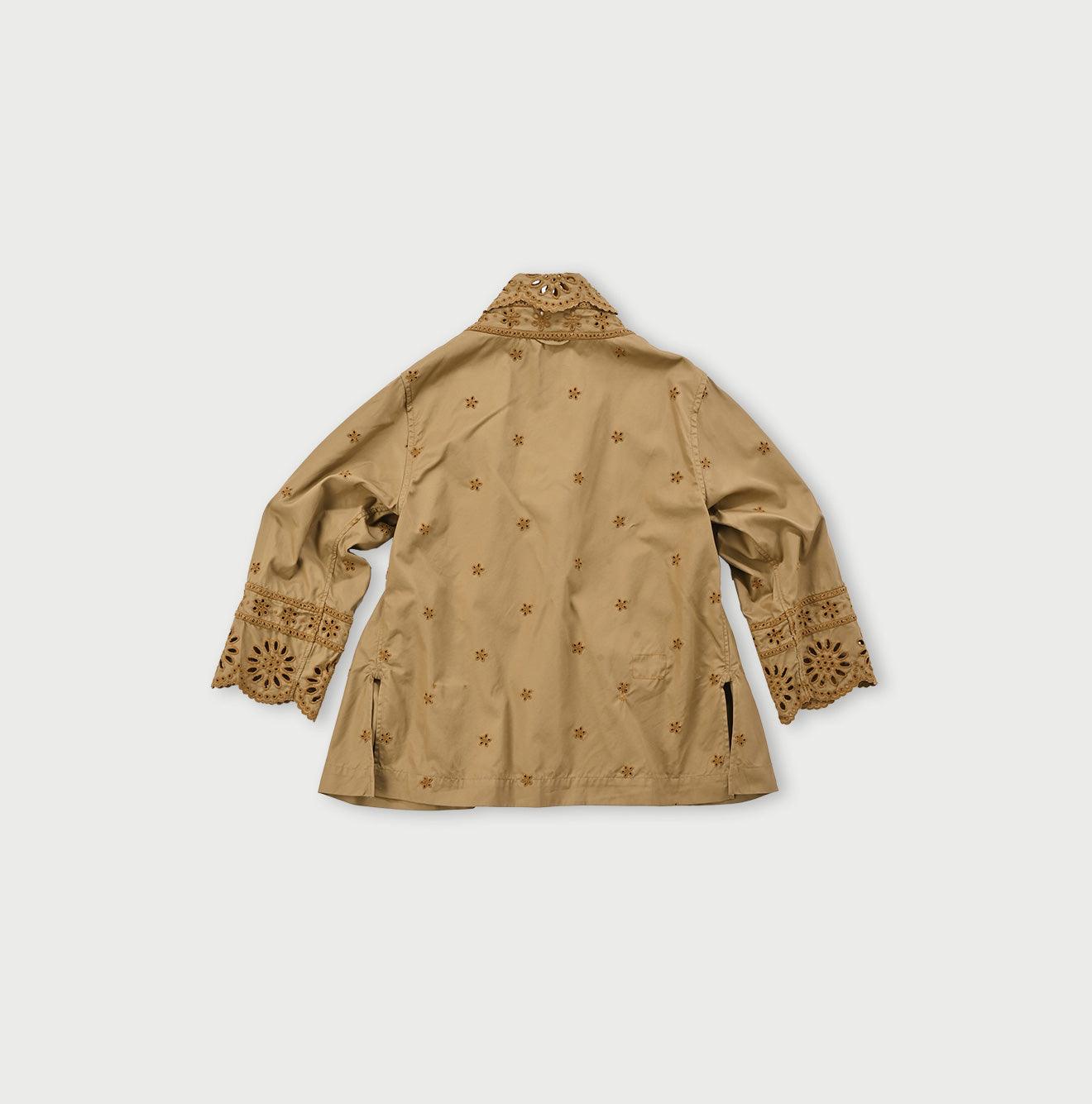 Gabardine Cutwork Cachecoeur Blouse