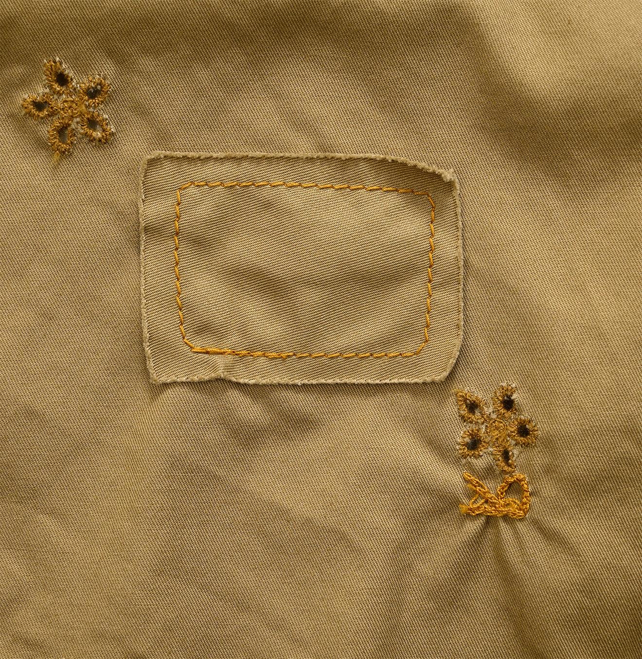 Gabardine Cutwork Cachecoeur Blouse