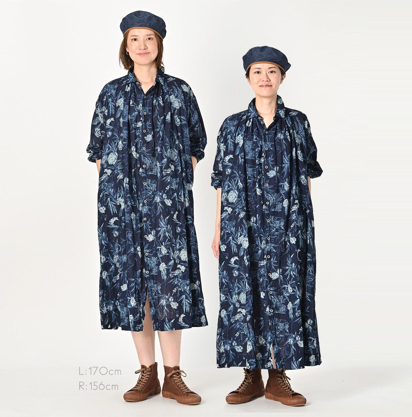 靛蓝色 Doamahira Garden Balsam Kushukushu 连衣裙