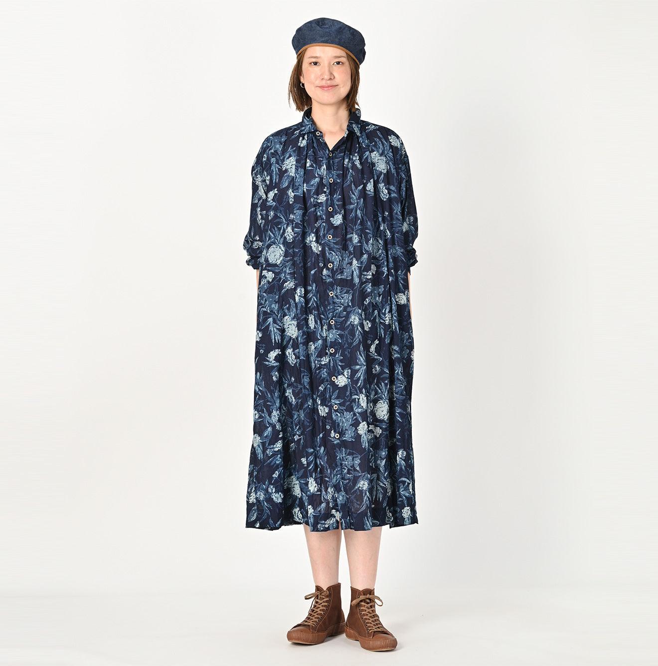 靛蓝色 Doamahira Garden Balsam Kushukushu 连衣裙