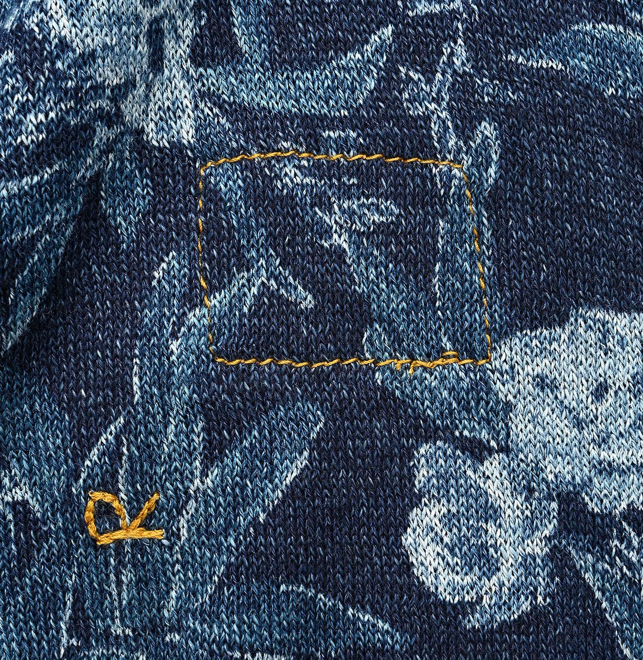 Indigo Garden Balsam Knit-sewn Big Slit