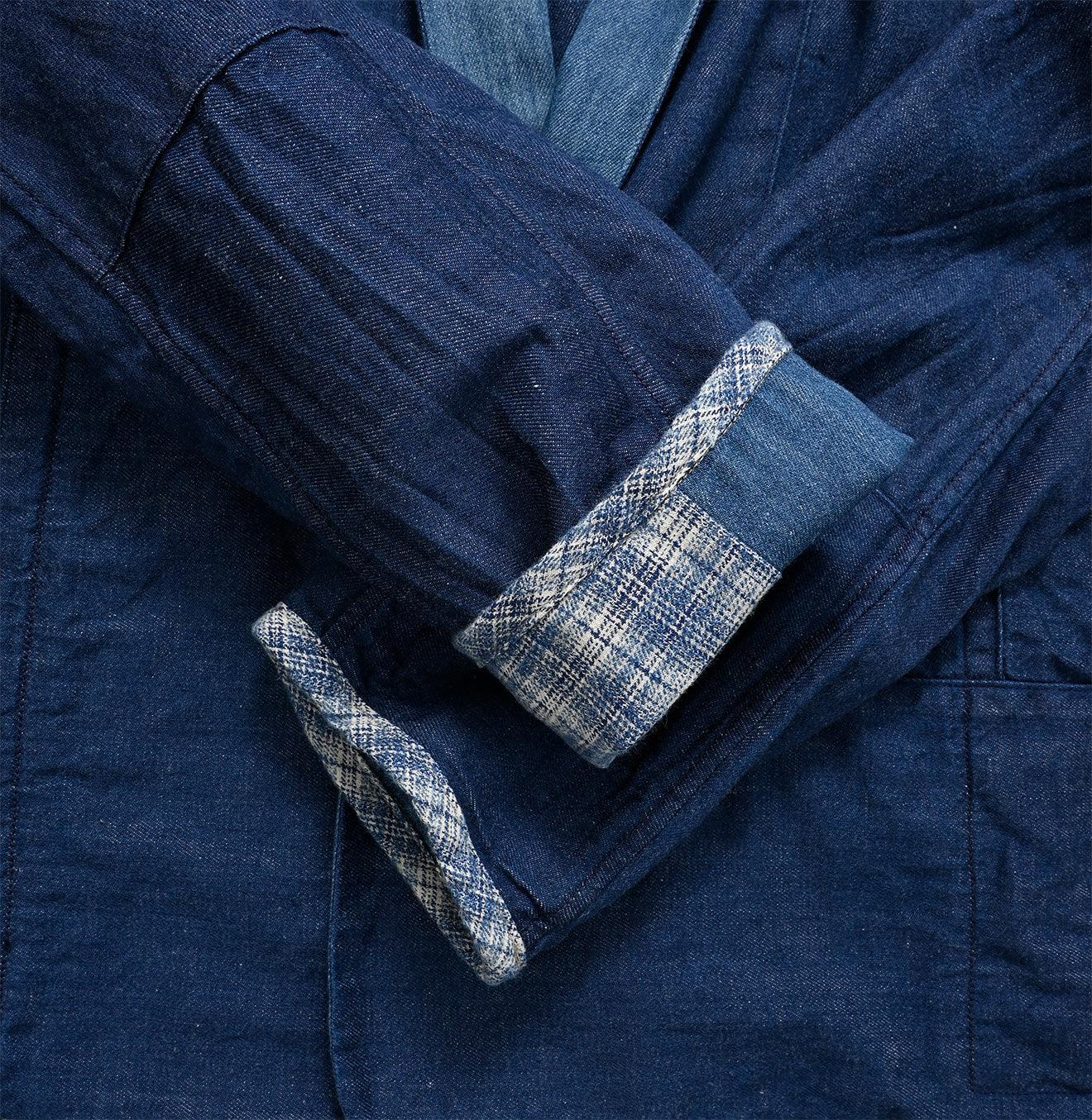 Indigo Patchwork Reversible Bolero