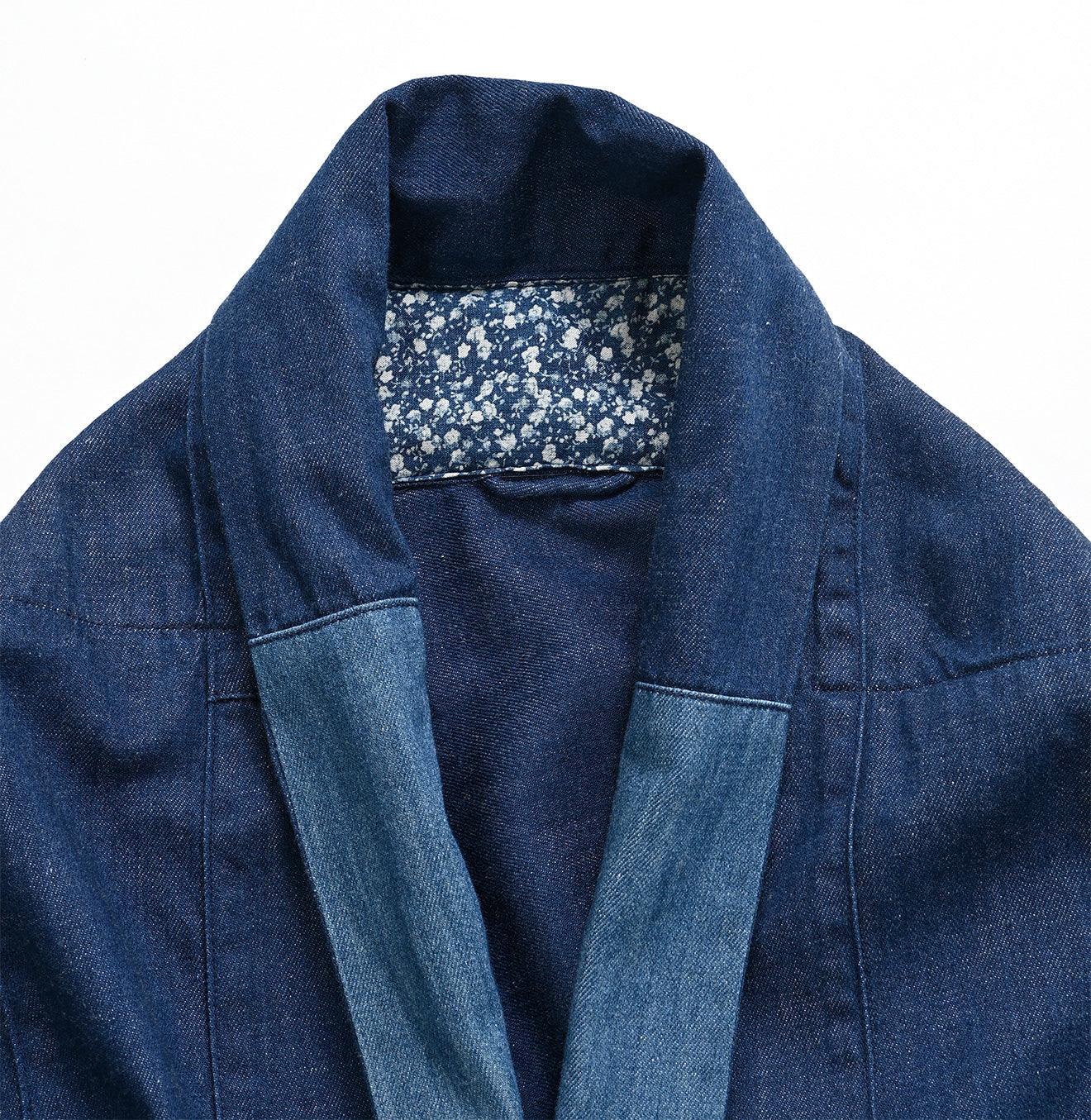 Indigo Patchwork Reversible Bolero