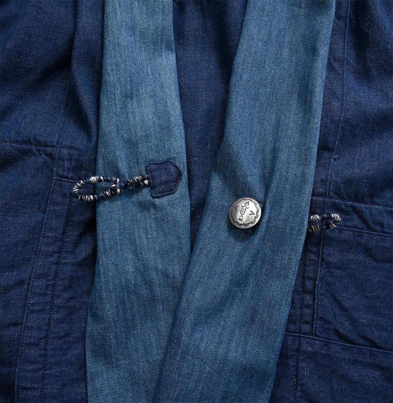 Indigo Patchwork Reversible Bolero