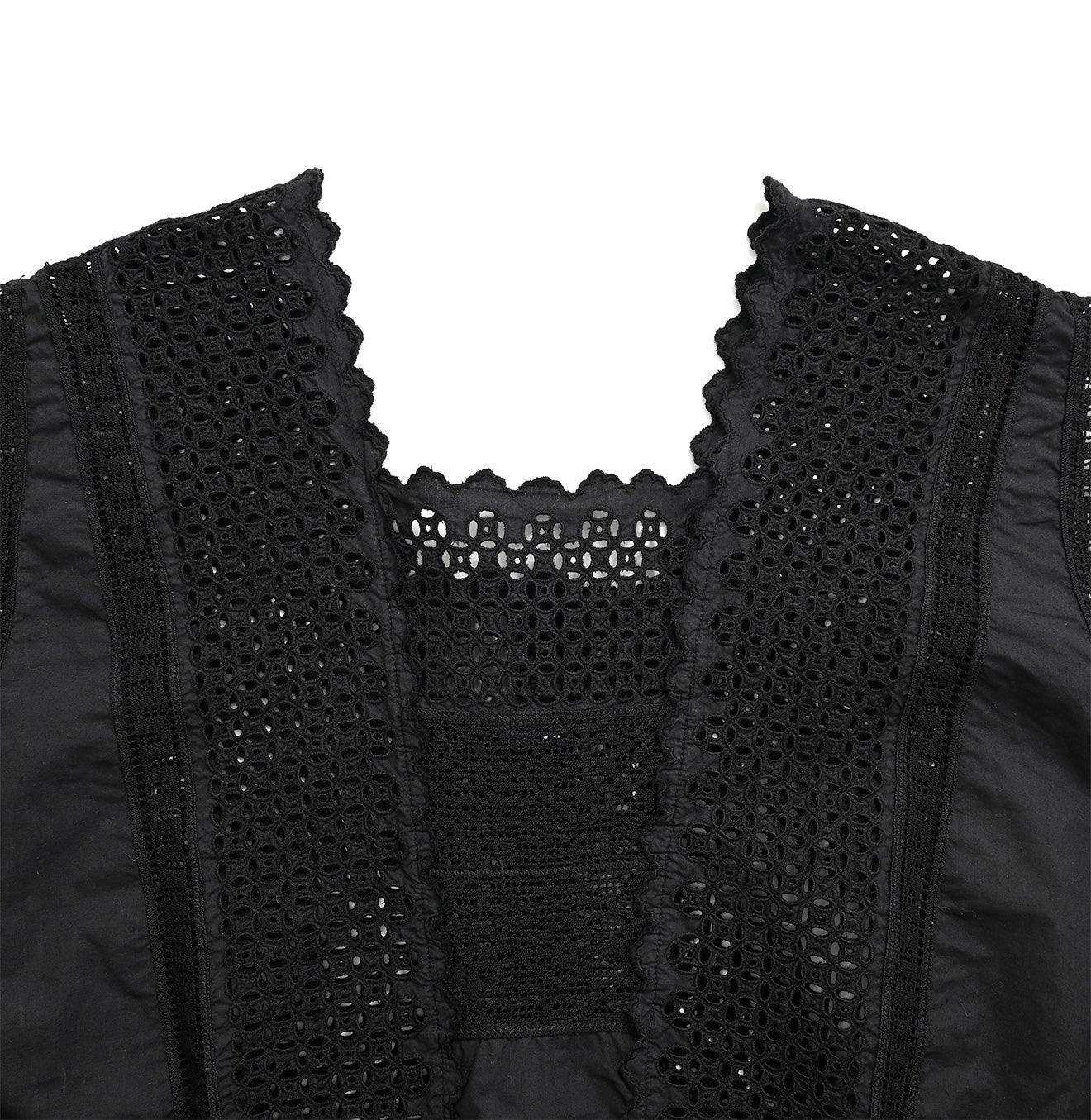 Supima Batiste Cutwork Sleeveless Top
