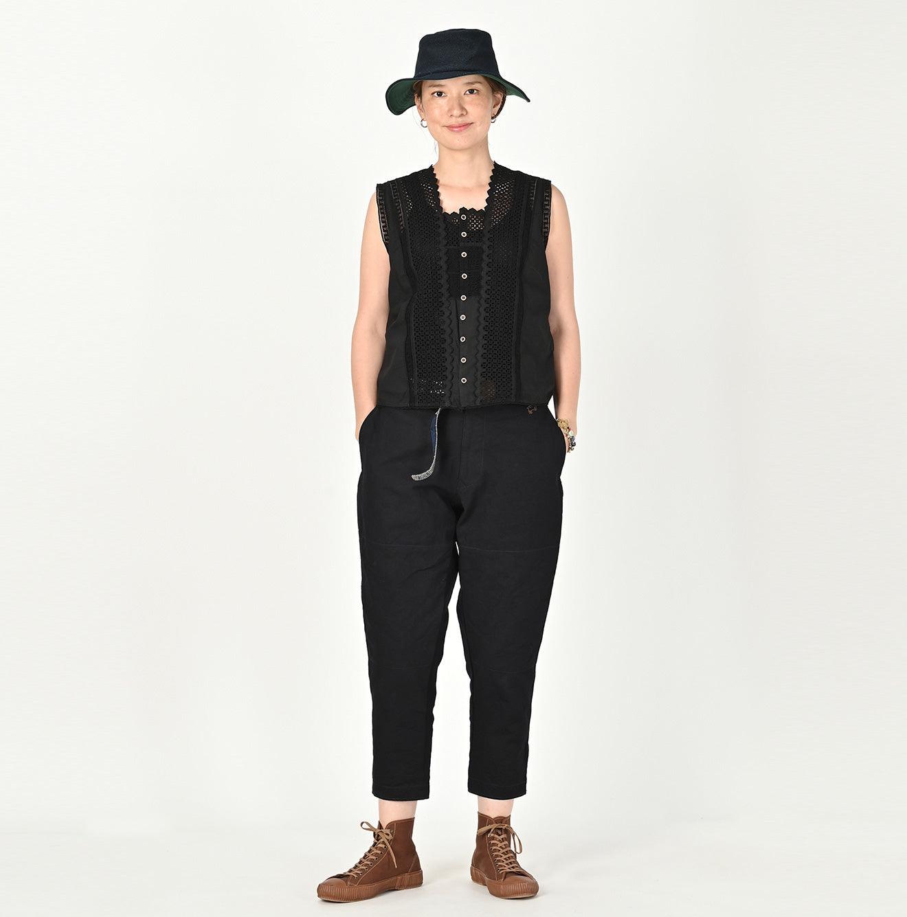 Supima Batiste Cutwork Sleeveless Top