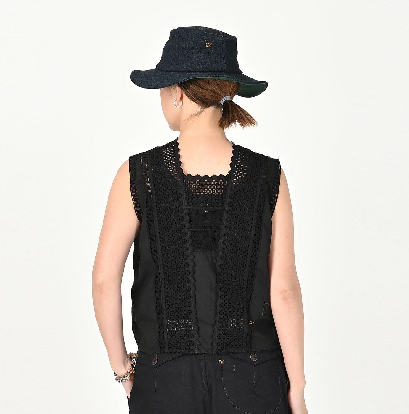 Supima Batiste Cutwork Sleeveless Top
