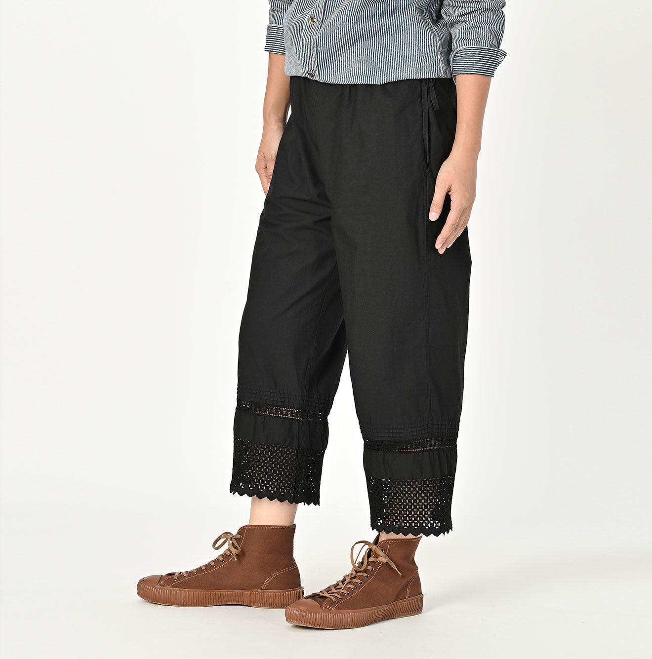 Supima Batiste Cutwork Pants