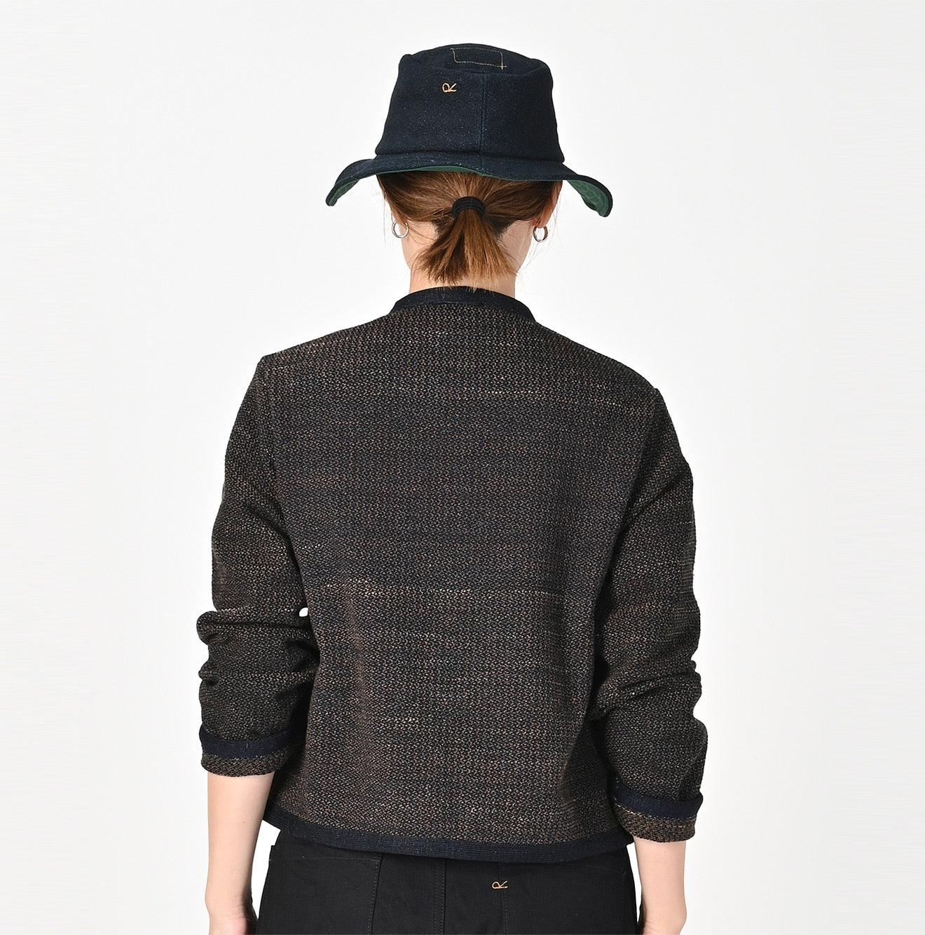 Cotton Tweed Bolero Cardigan