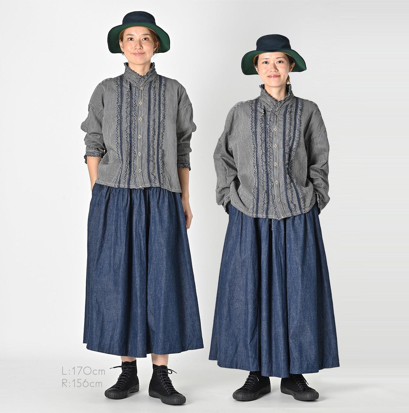 Shirt-denim Cutwork M-shirt