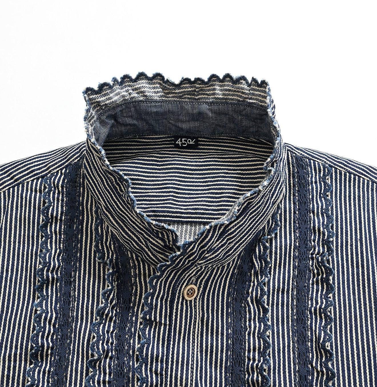 Shirt-denim Cutwork M-shirt
