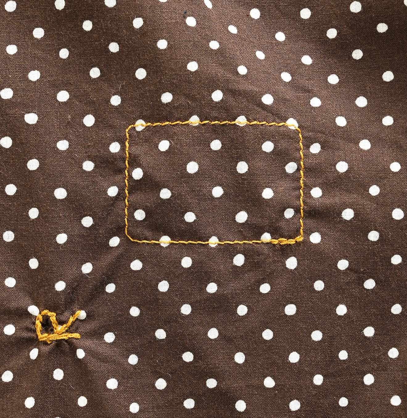 Tappet Dots Cutwork Frilled Blouse
