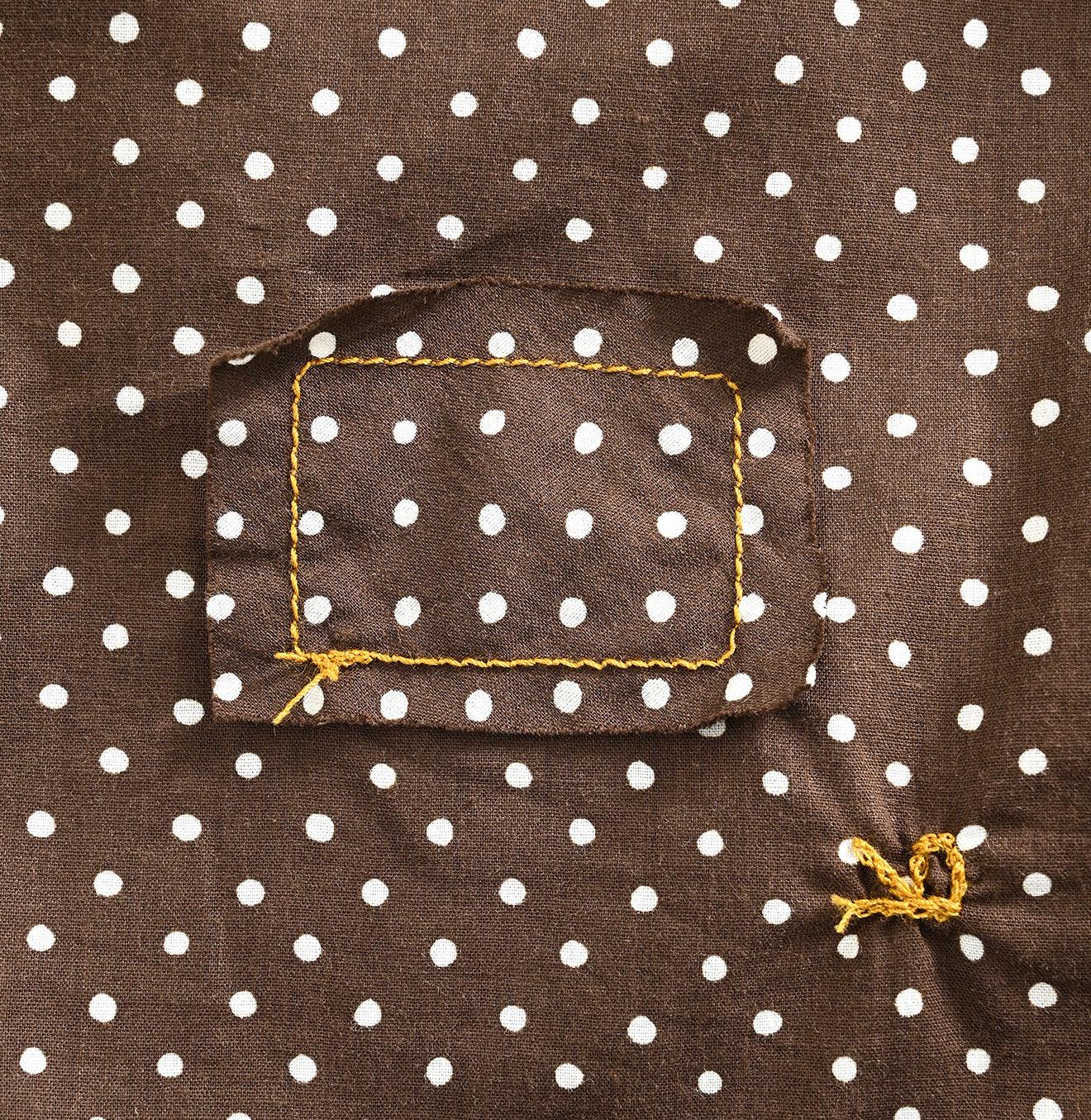 Tappet Dots Cutwork Frilled Blouse