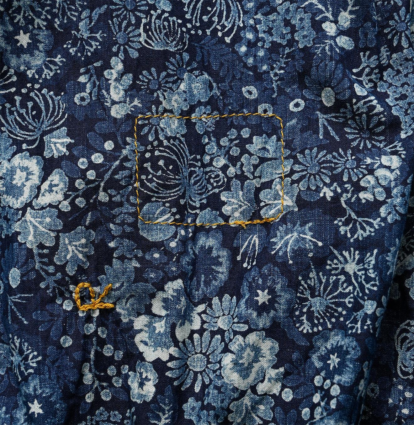 Indigo Autumn Harvest Kushukushu Blouse