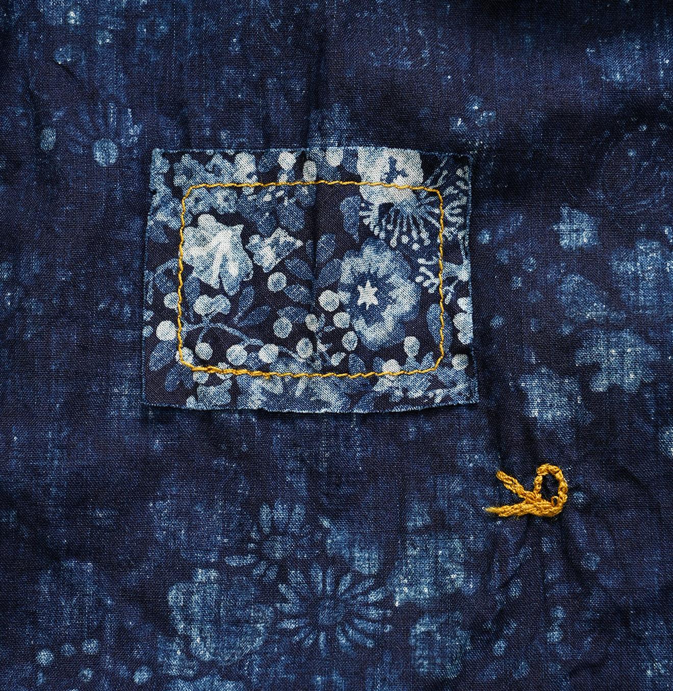 Indigo Autumn Harvest Kushukushu Blouse