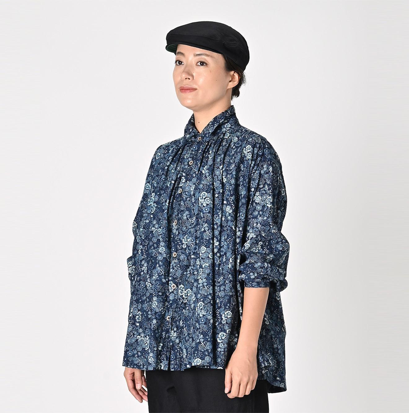 Indigo Autumn Harvest Kushukushu Blouse