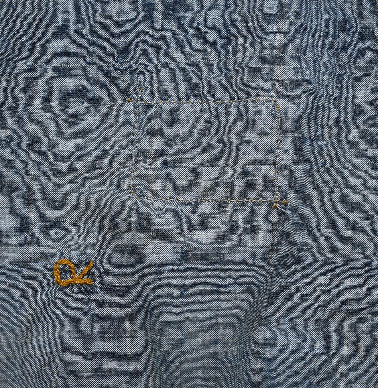 Ai Indigo Khadi Pintucked Blouse