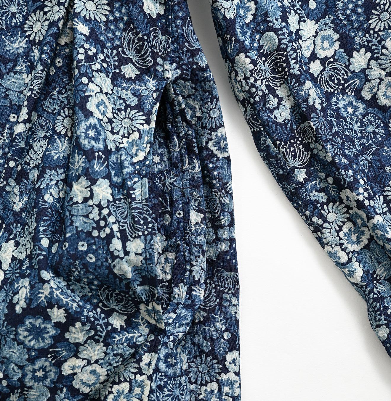 Indigo Autumn Harvest Kushukushu Dress